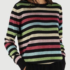 Chinti Parker Aperitivo Sparkle Stripe Sweater XS